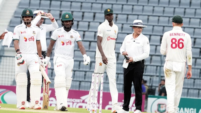 মুজুরাবানিতে ধস বাংলাদেশের, জিম্বাবুয়ের লক্ষ্য ১৭৪